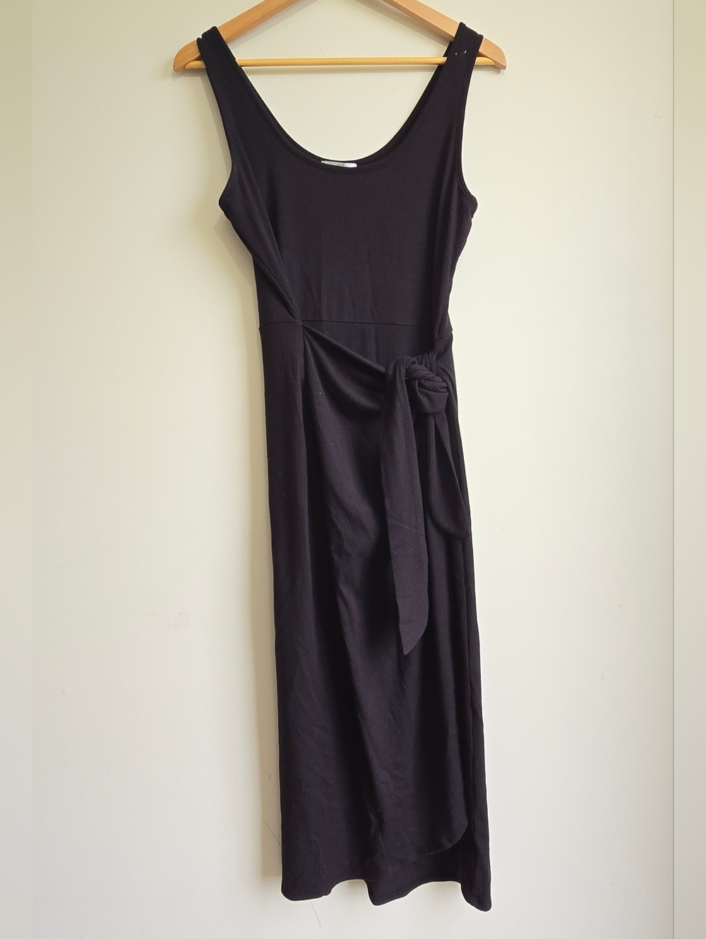 Nine Britton Black Sleeveless Maxi Dress with Side Tie